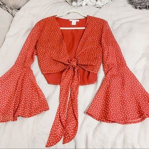 Urban Outfitters Tie-Front Top